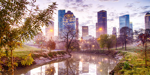 Sunrise Over Buffalo Bayou