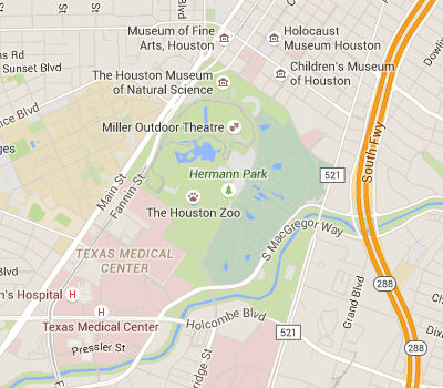 Hermann Park Map