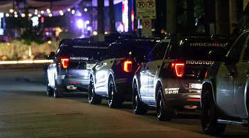 Police Cars on the Street