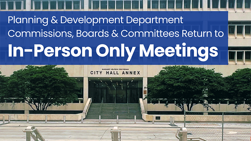 Planning Dept In Person Meetings Resume