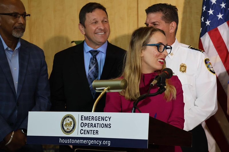 Press Conference at Emergency Operations Center