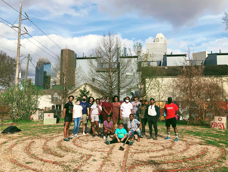 Group of Artists Near Downtown