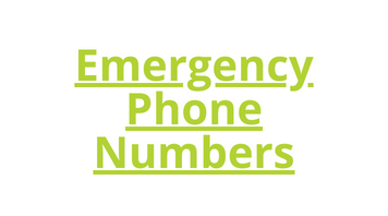 Emergency Phone Numbers