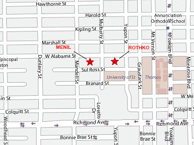 Menil Collection Map