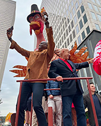 Mayor Whitmire and Carl Lewis