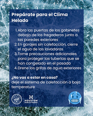 Prepare for Freezing Weather - Spanish