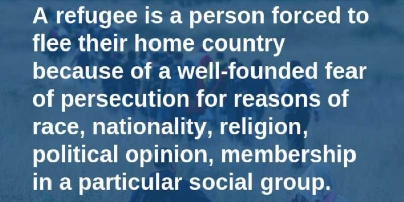 World Refugee Day Text Graphic