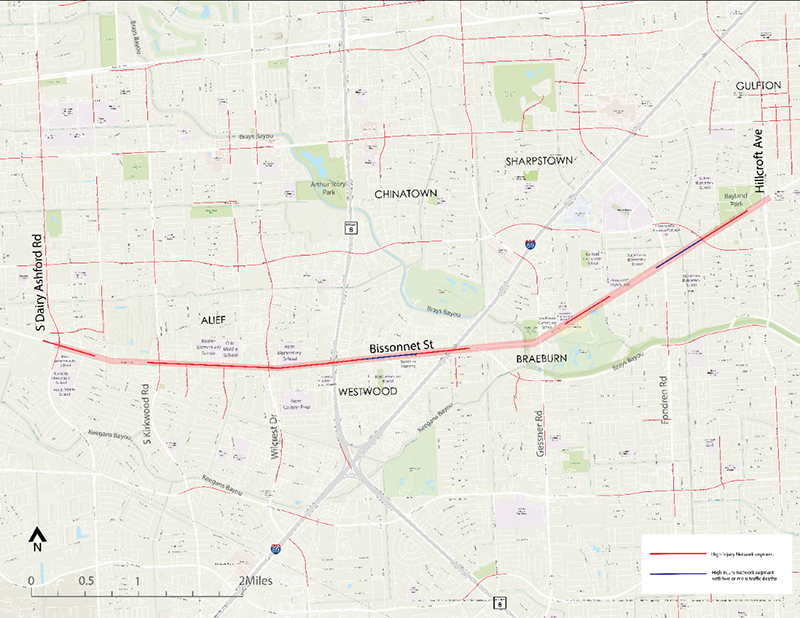 Bissonnet Street Map