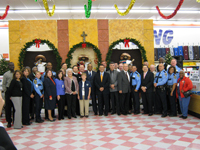 Houston Police Chief Harold L. Hurtt and other members of the Houston Police Department