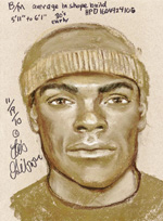 A composite sketch of the suspect