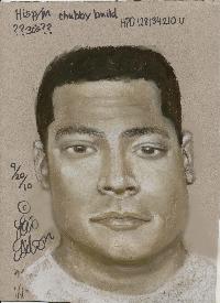 A composite sketch of the suspect