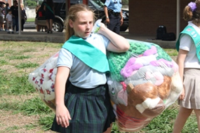 Girl Scouts Donate Stuffed Animals