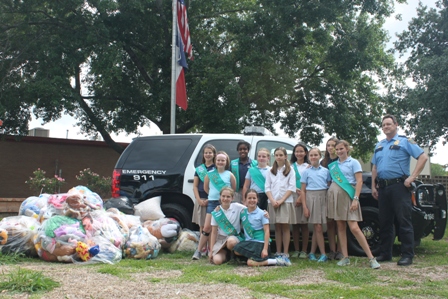 Girl Scouts Donate Stuffed Animals