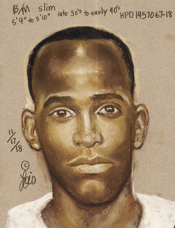 A composite sketch of the suspect