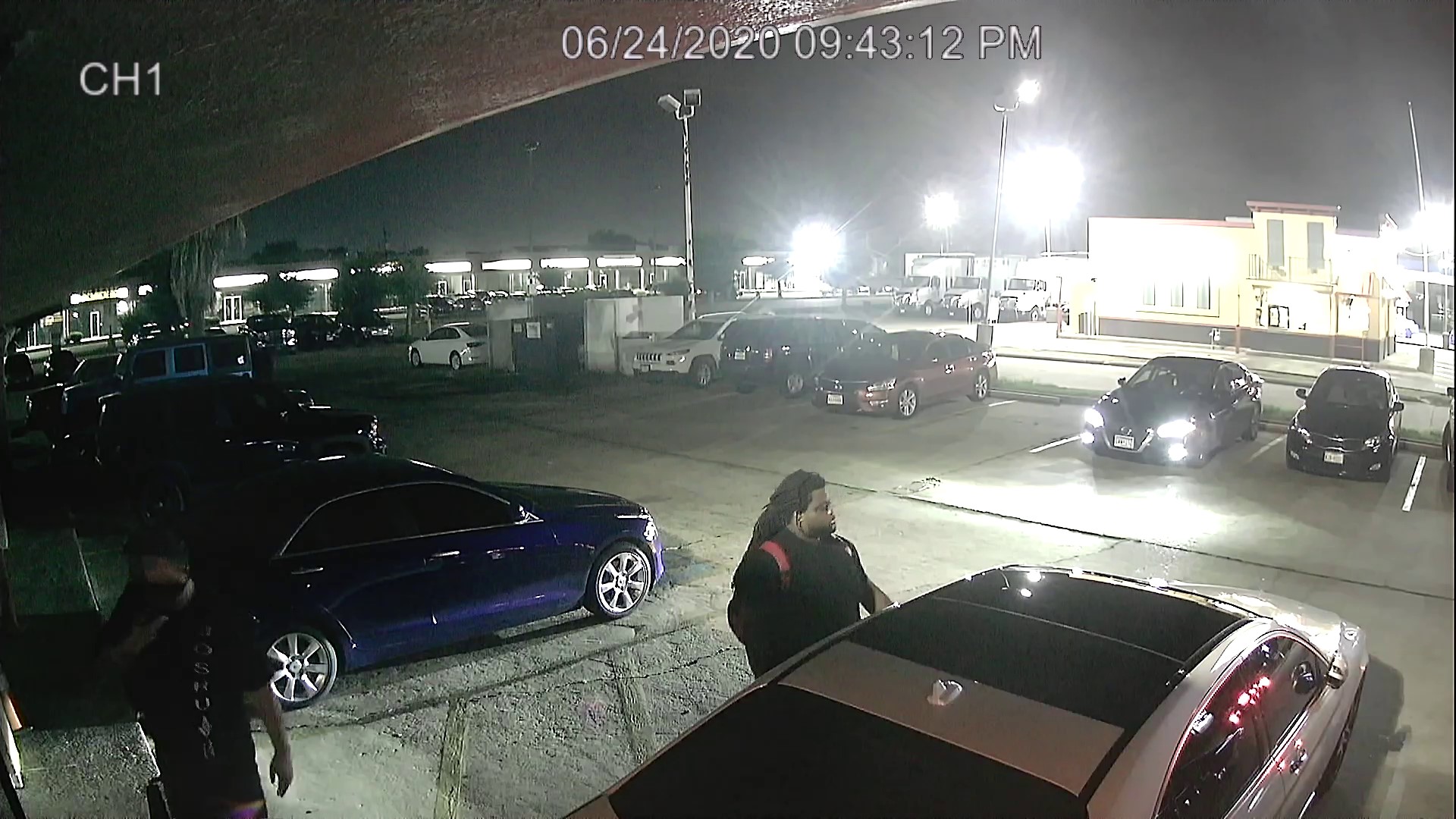 A surveillance photo of the suspect