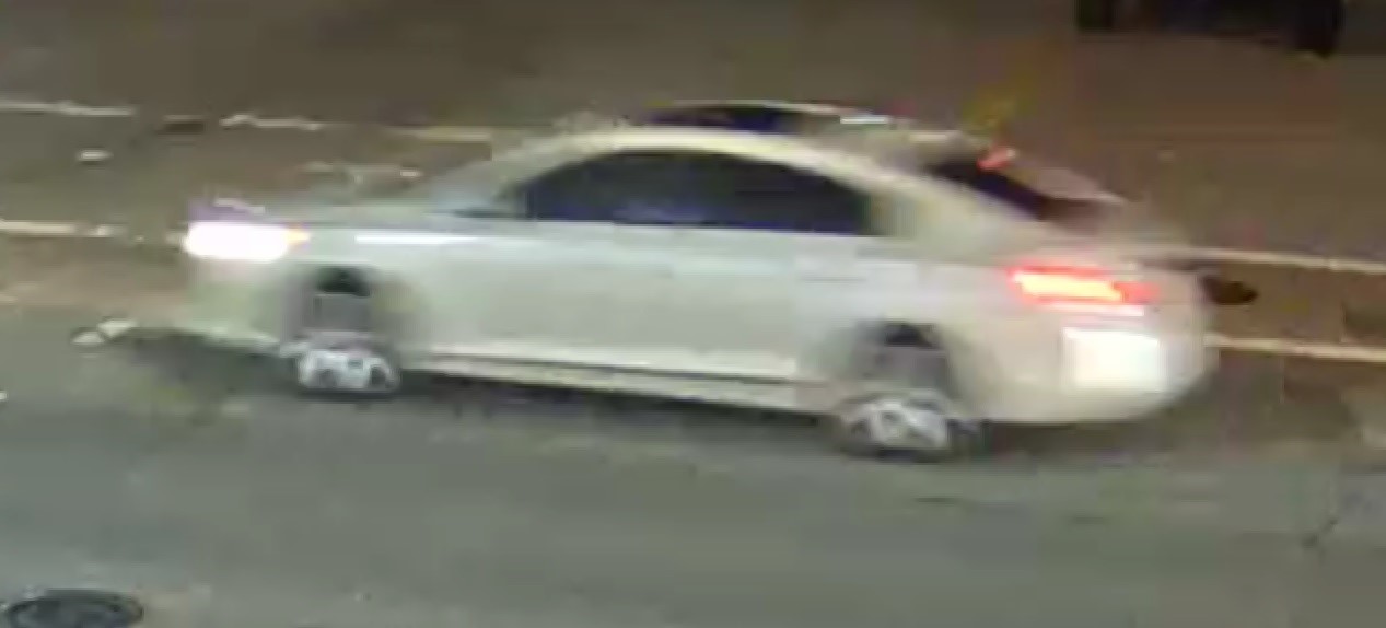 surveillance photo of a suspect's vehicle