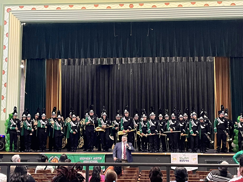 Stephen F. Austin High School Sonic Boom Marching Band